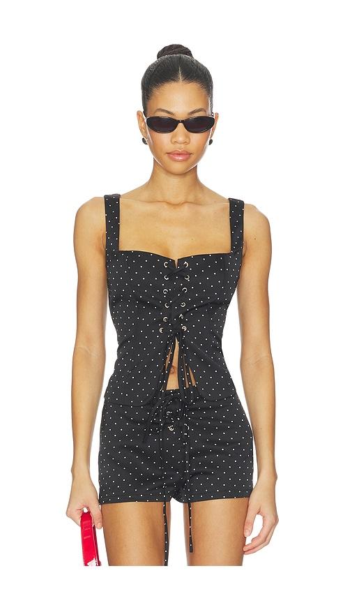by.dyln emmeline top in black.