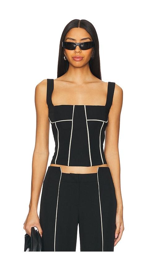 by.dyln faye top in black.