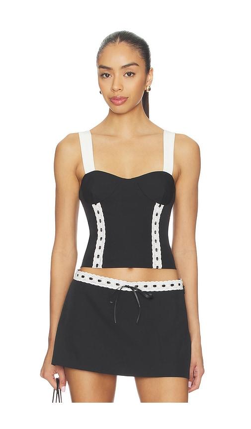 by.dyln juliette top in black.