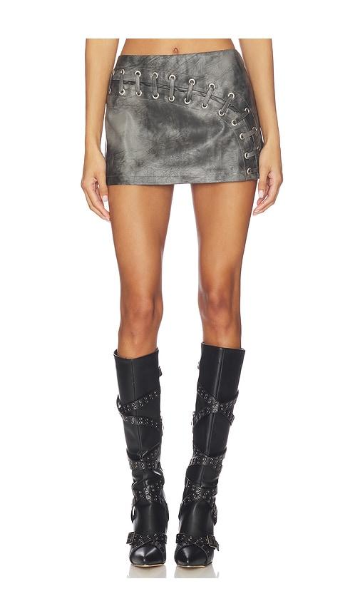 by.dyln karlita micro skirt in charcoal.