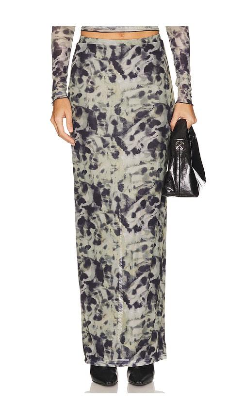 by.dyln maddox maxi skirt in grey.