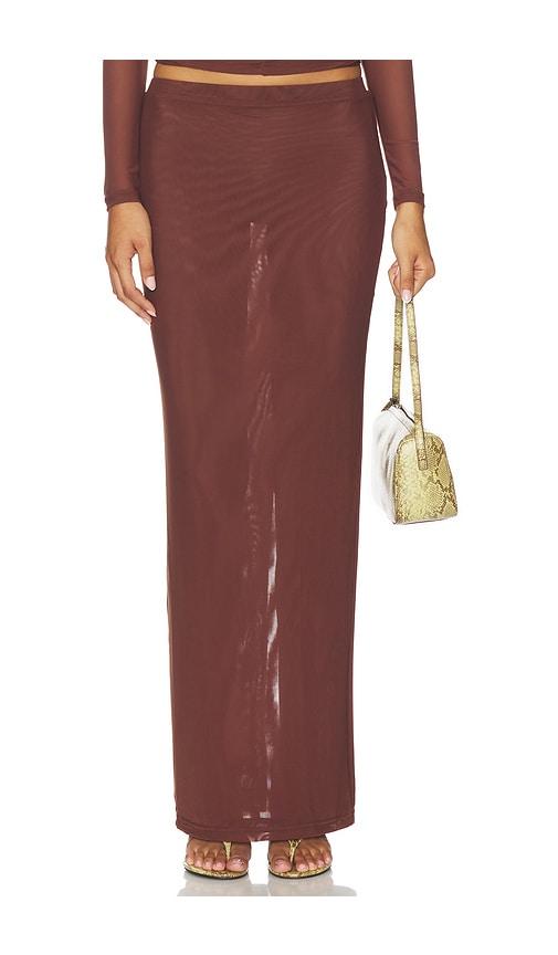 by.dyln maddox skirt in chocolate.
