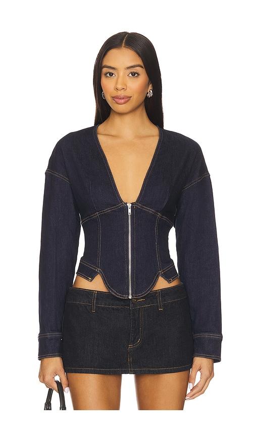 by.dyln maxine top in blue.