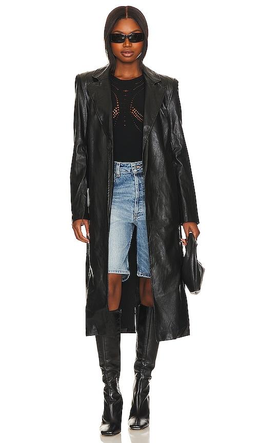 by.dyln melani trench in black.