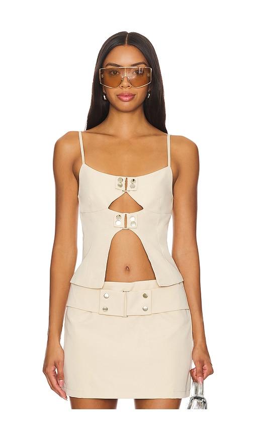 by.dyln ren top in beige.