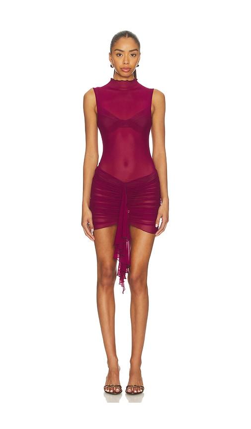 by.dyln tessa mini dress in red.