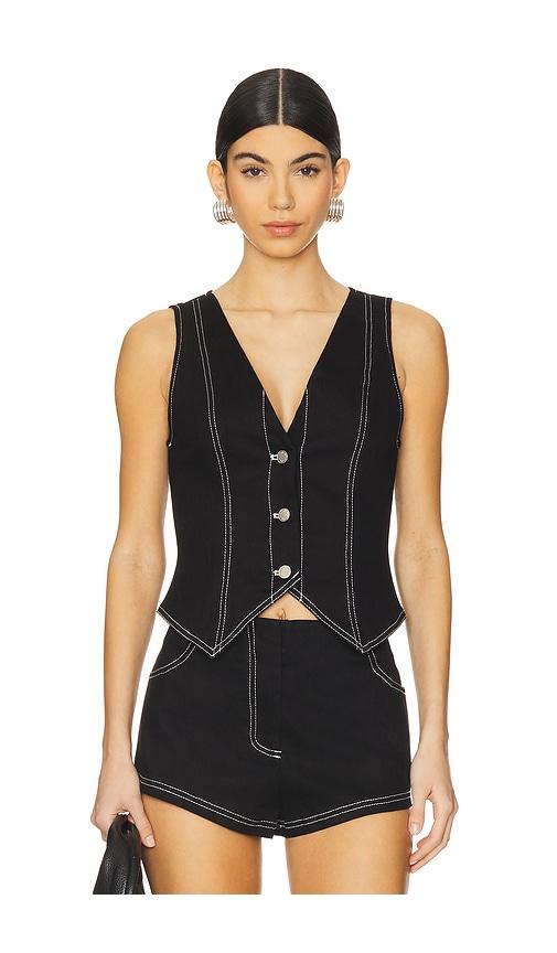 by.dyln tyler vest in black.