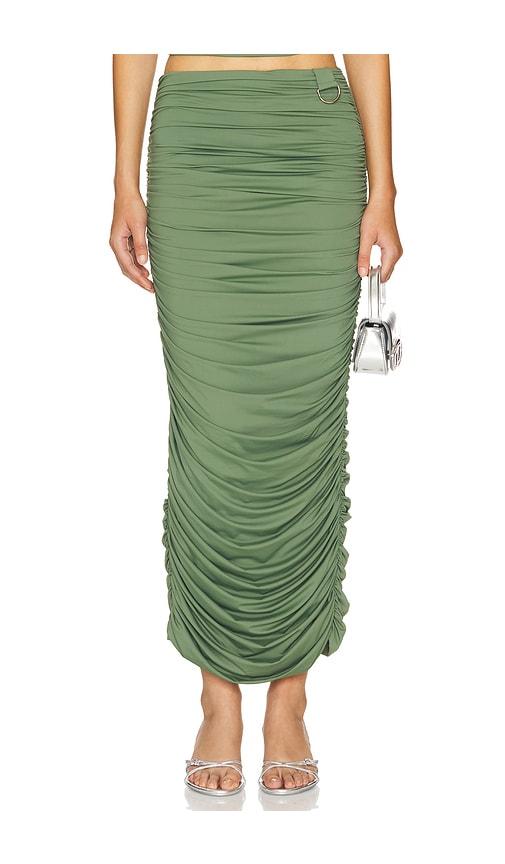 by.dyln yana maxi skirt in sage.