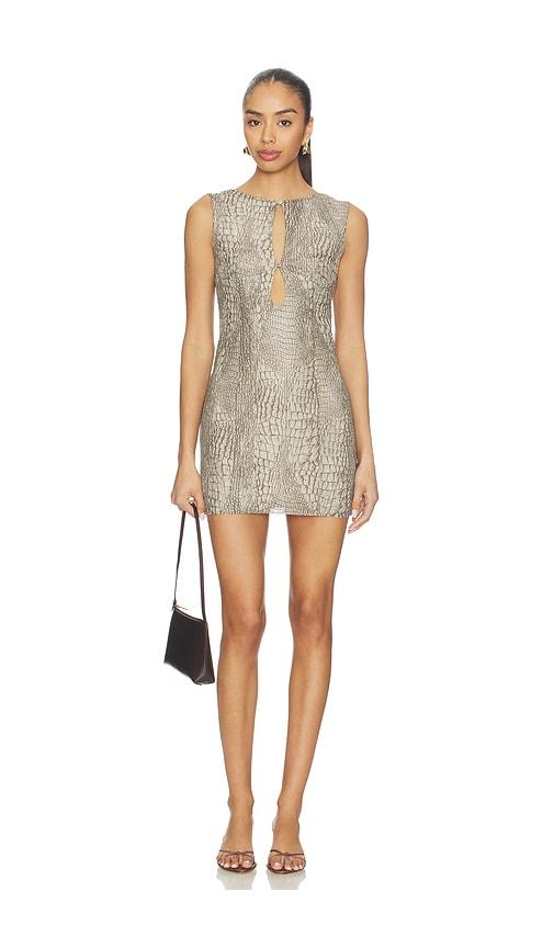 by.dyln zia mini dress in grey.