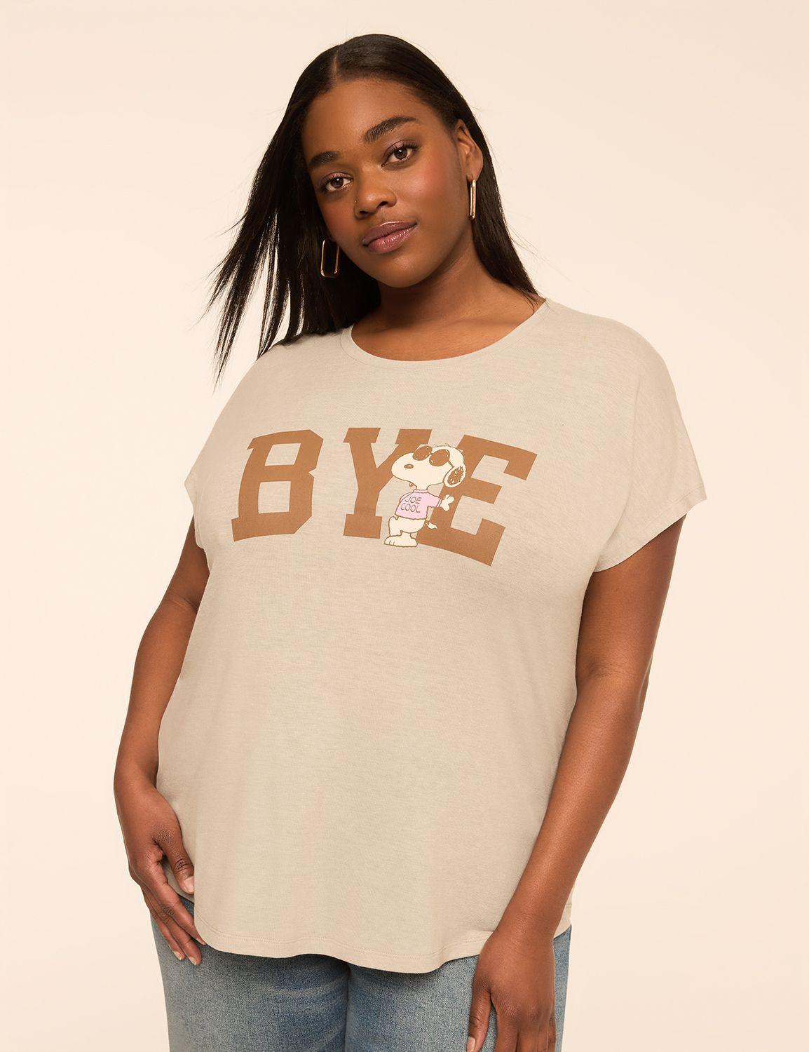 bye snoopy graphic tee