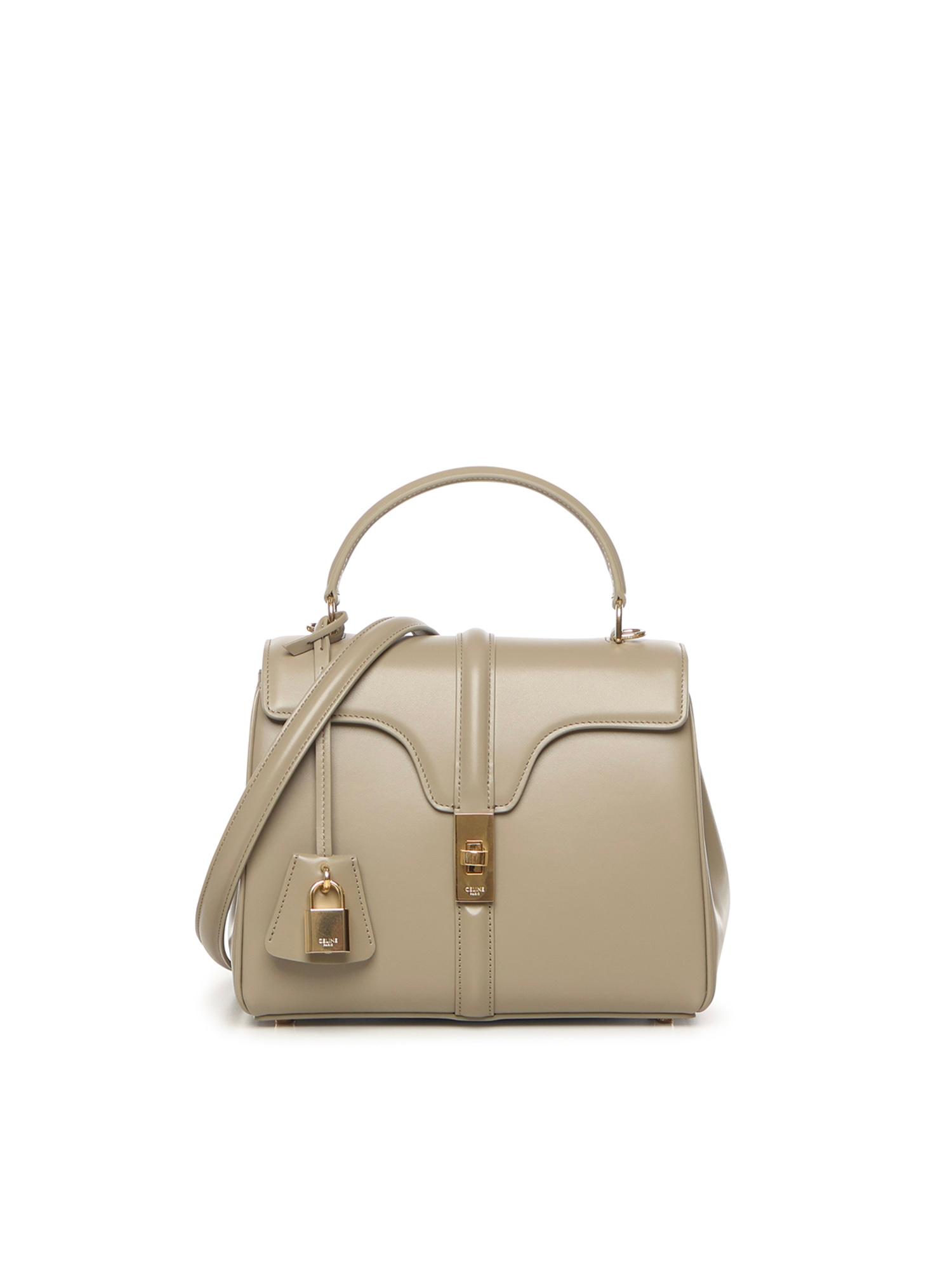 céline bags taupe calfskin & lamb lining - women