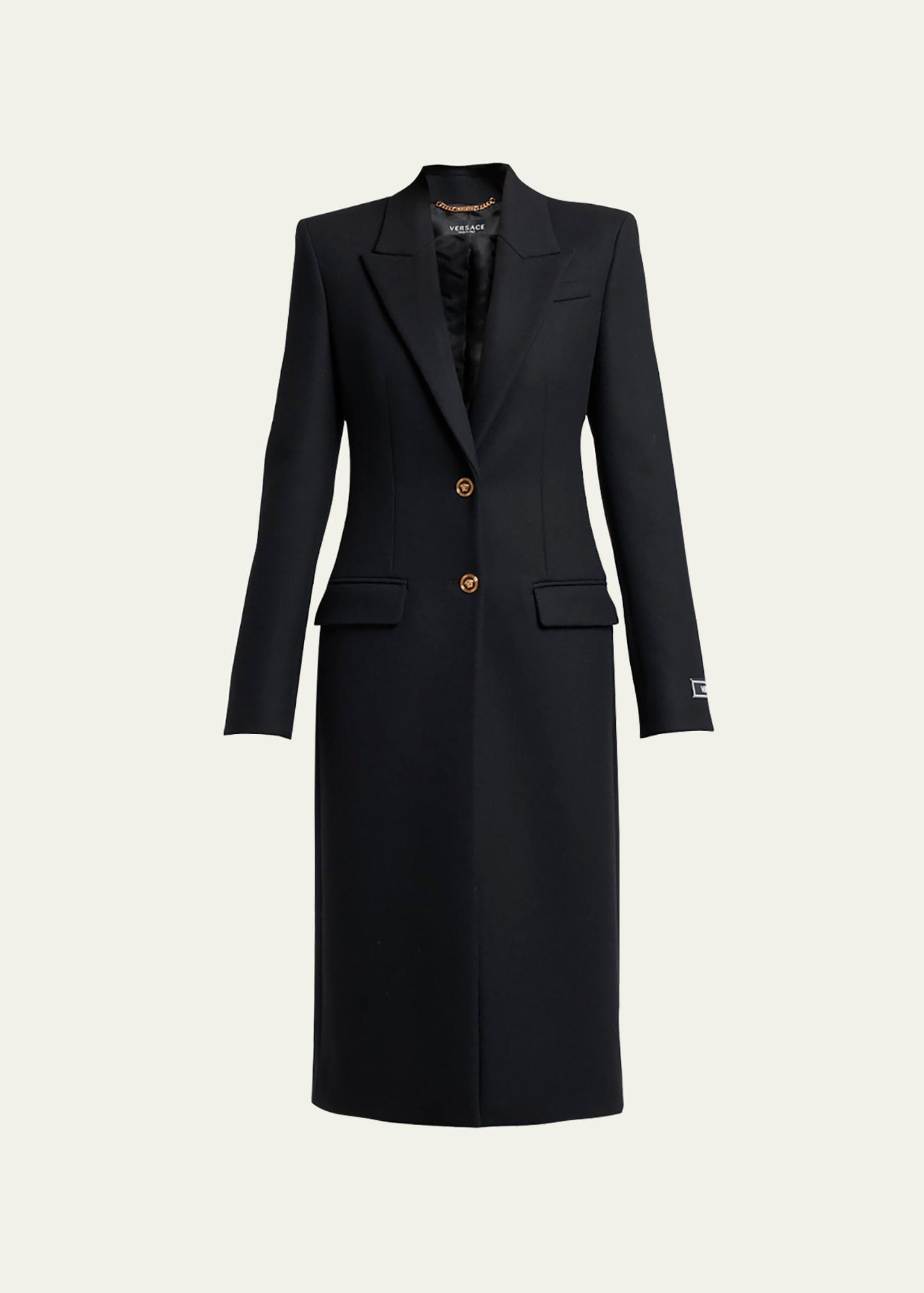 caban cape light-felted wool peacoat