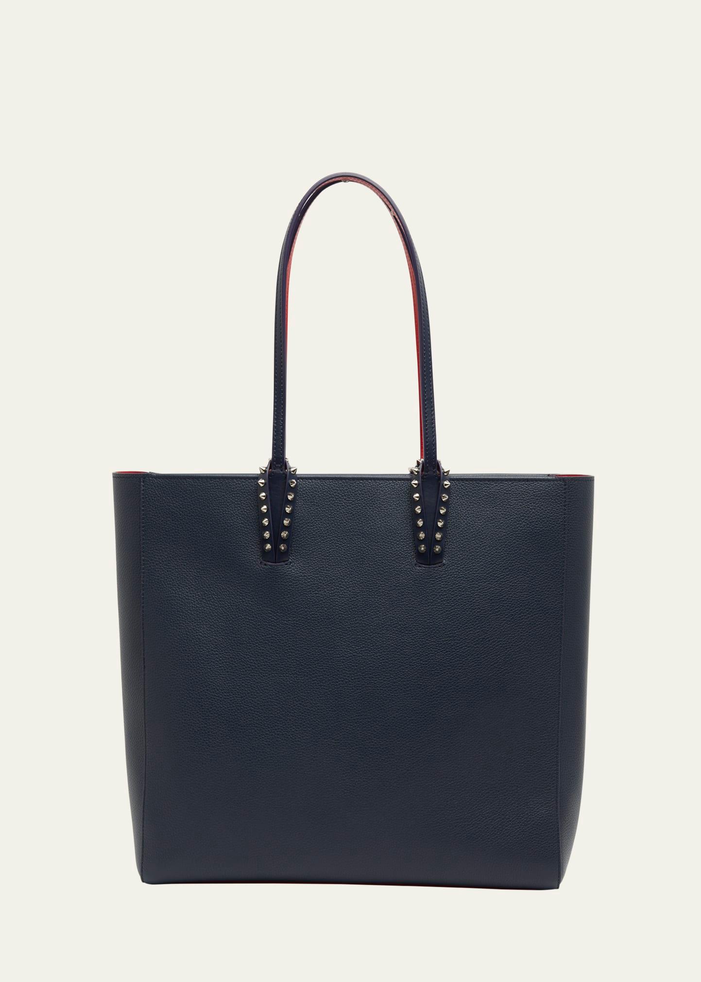 cabata empire spike tote bag in leather