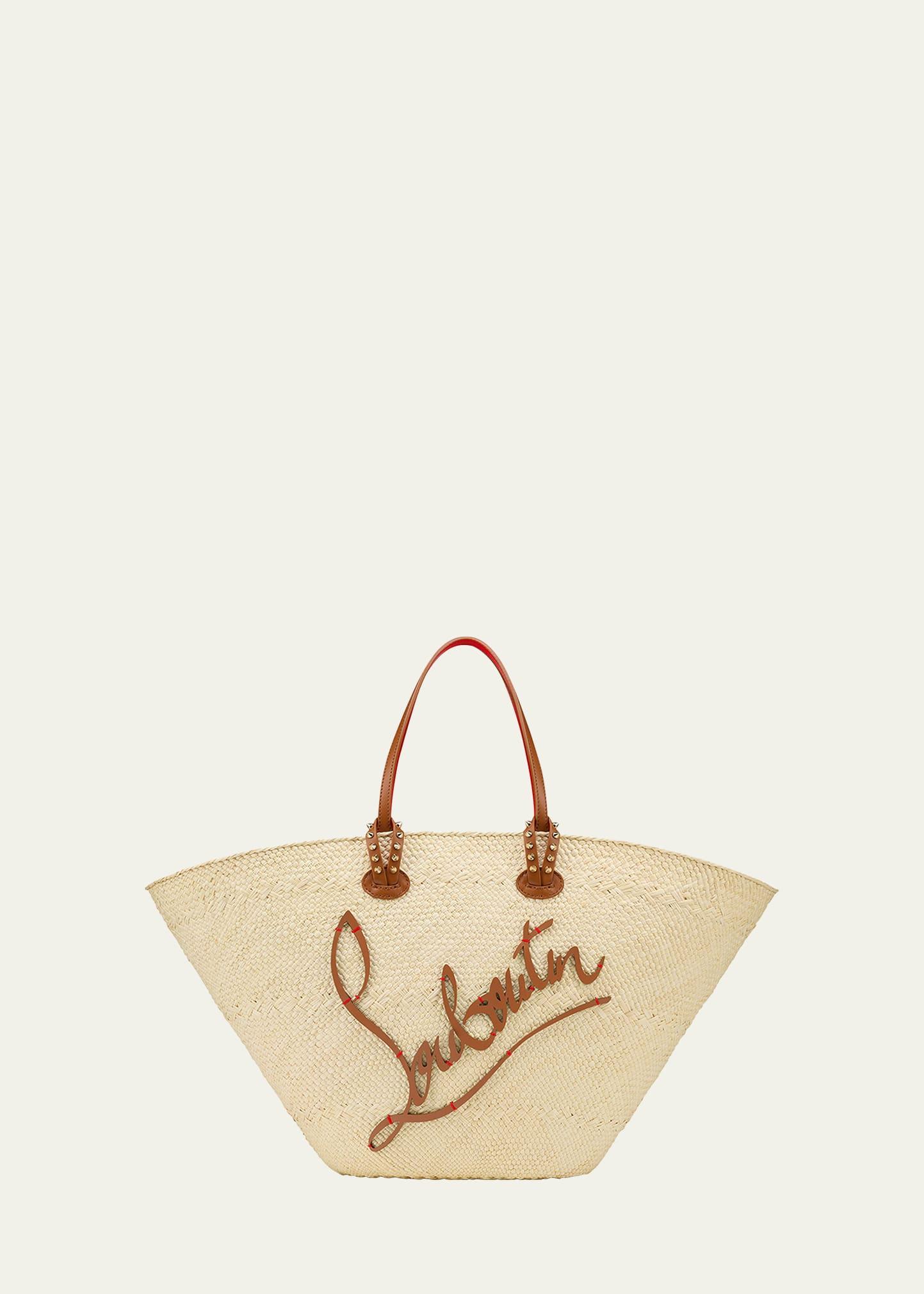 cabata mini basket tote bag in raffia