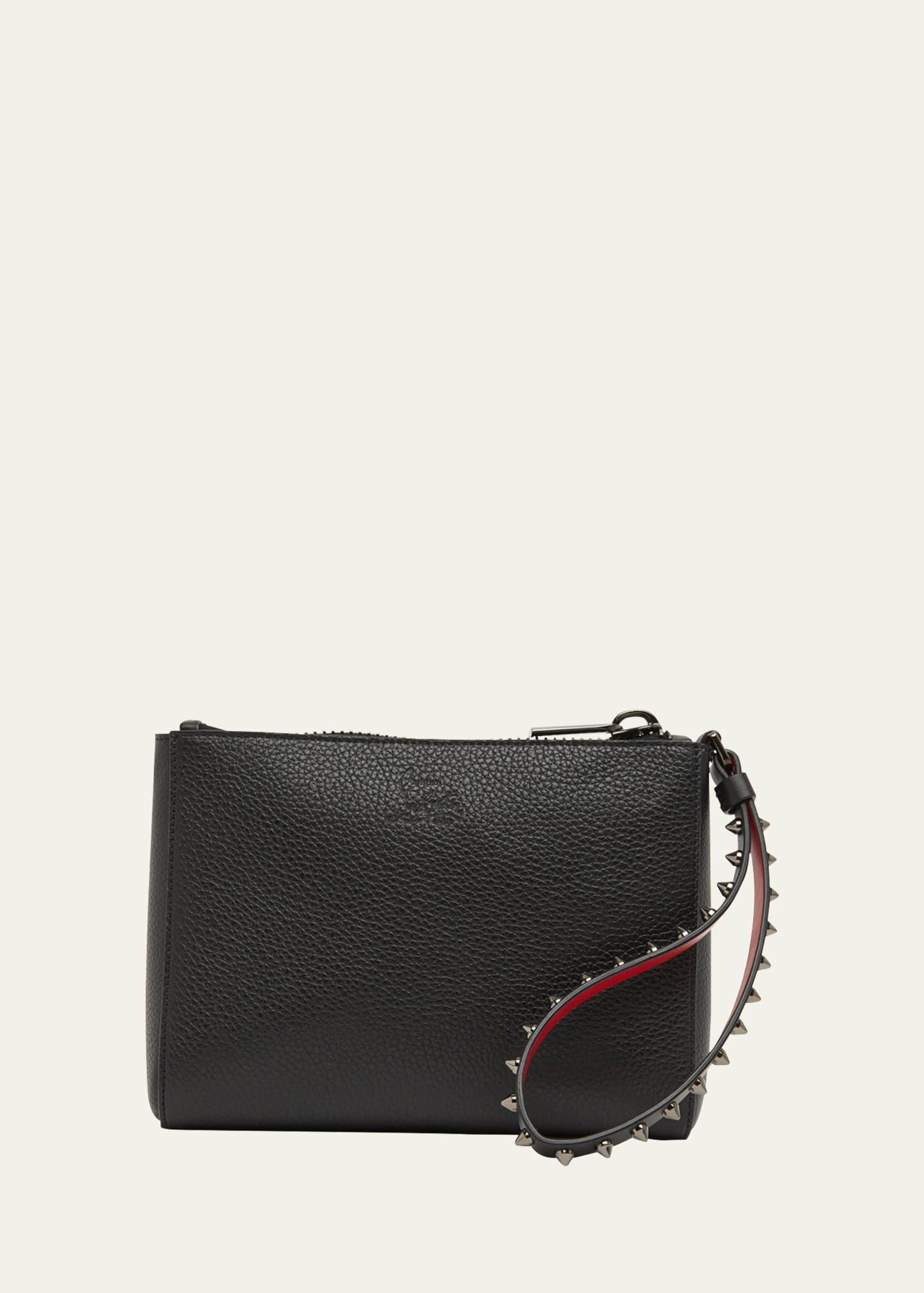 cabata mini pouch wristlet in leather