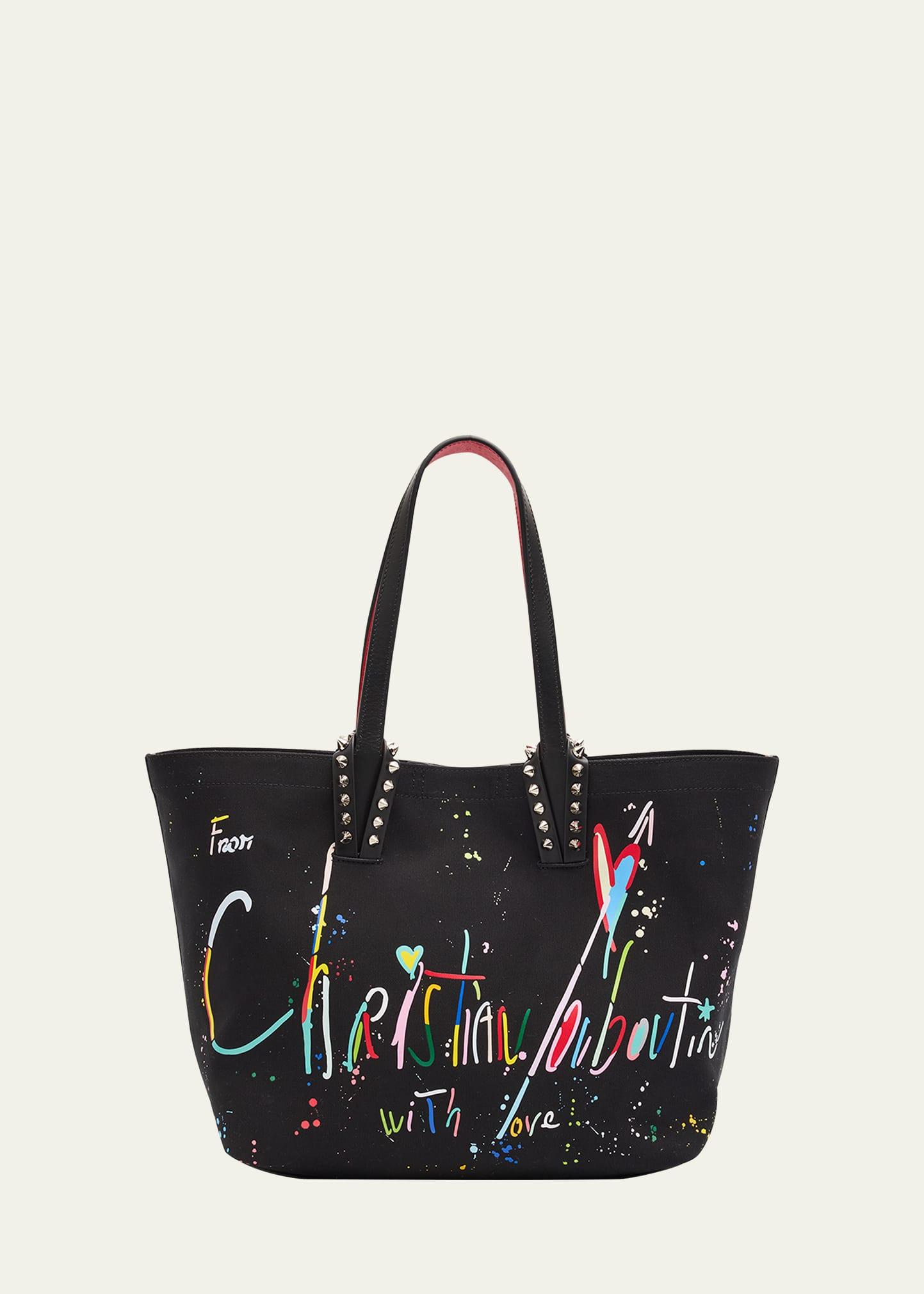 cabata small beach splash logo tote bag