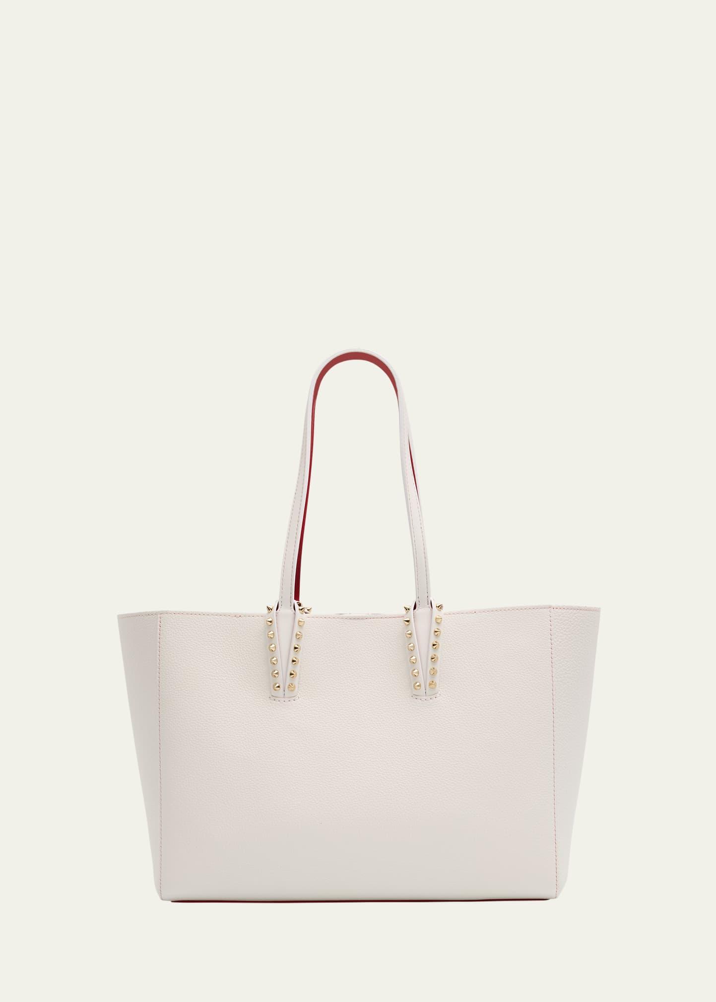 cabata soft small tote bag in grained leather