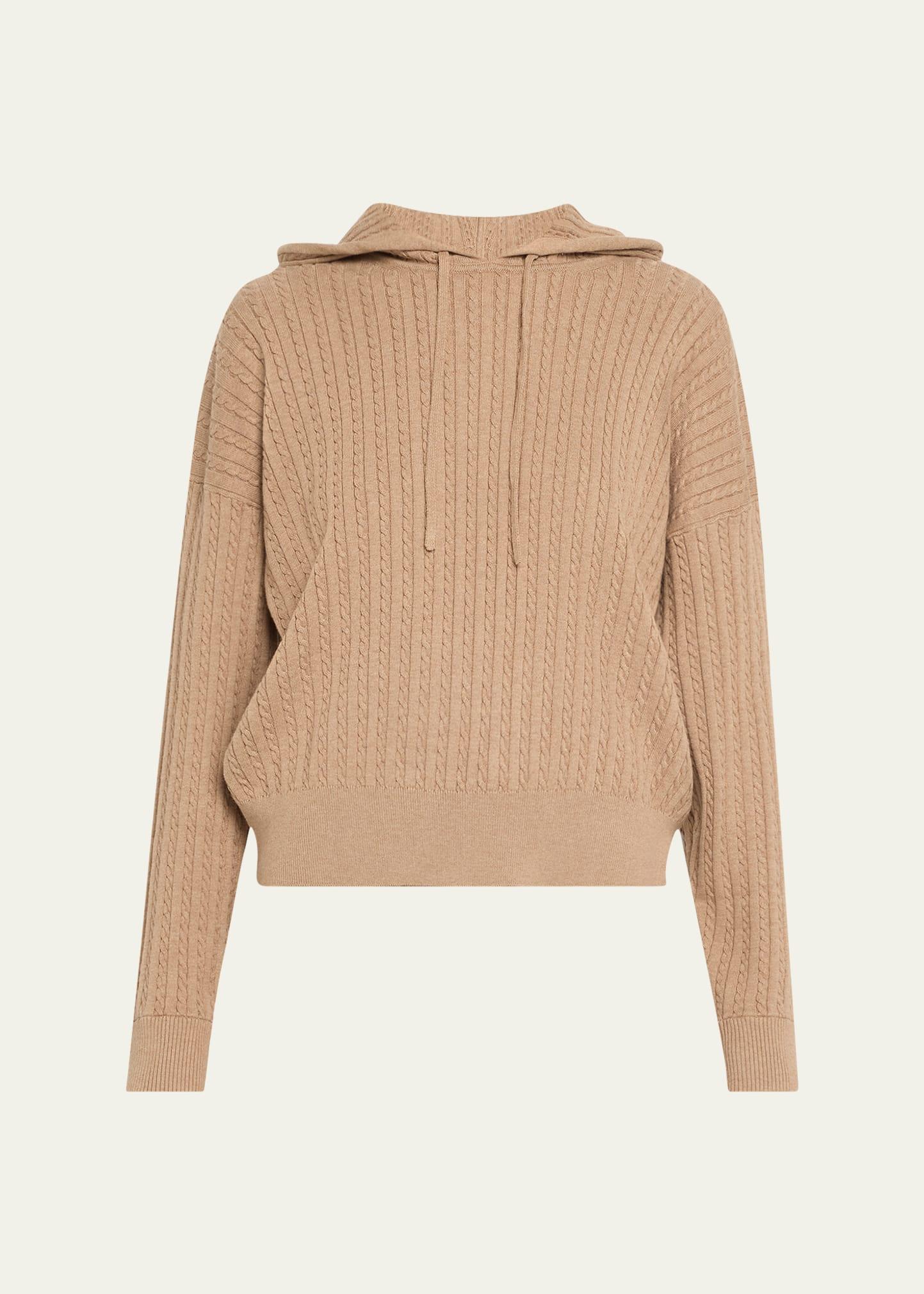 cable-knit hoodie