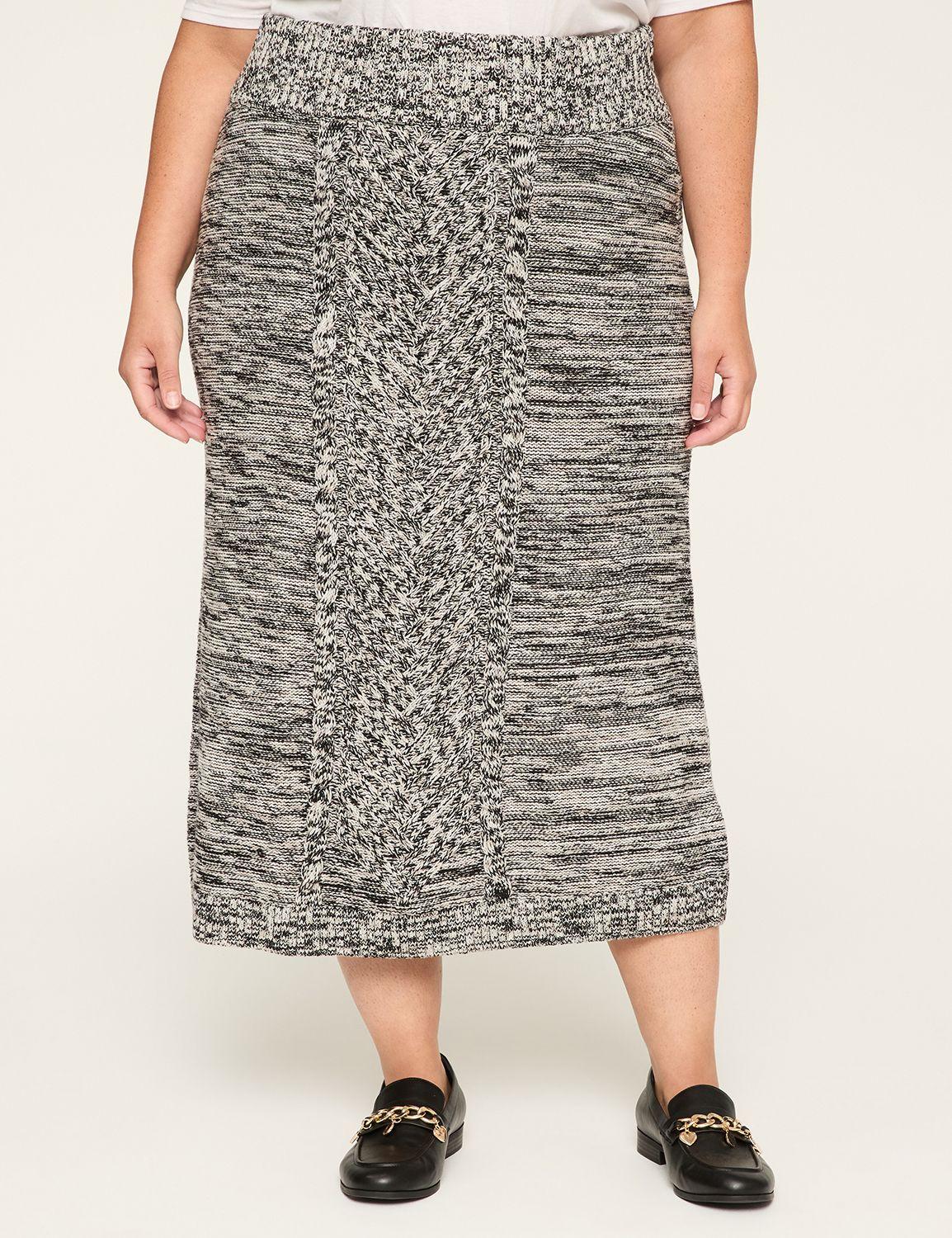 cable knit maxi sweater skirt