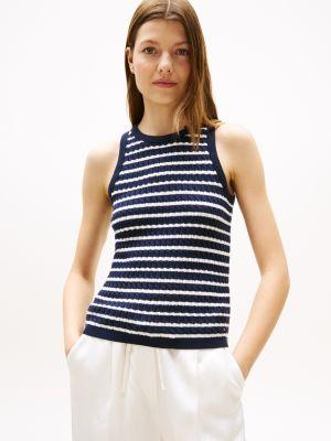 cable knit sweater tank
