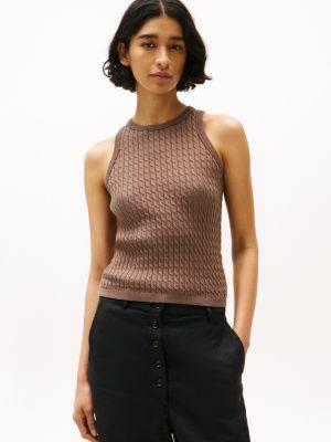 cable knit sweater tank