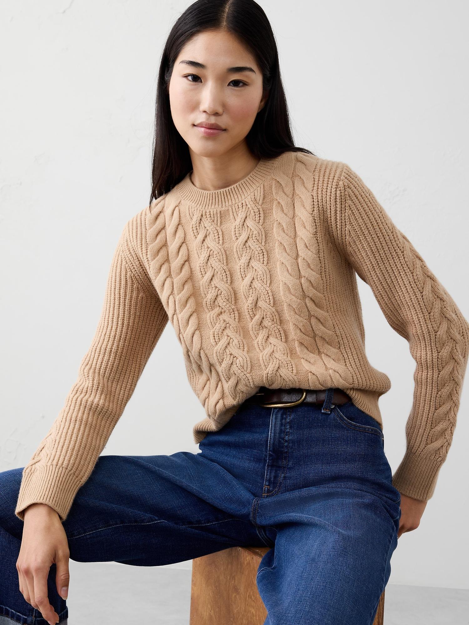 cable pullover sweater