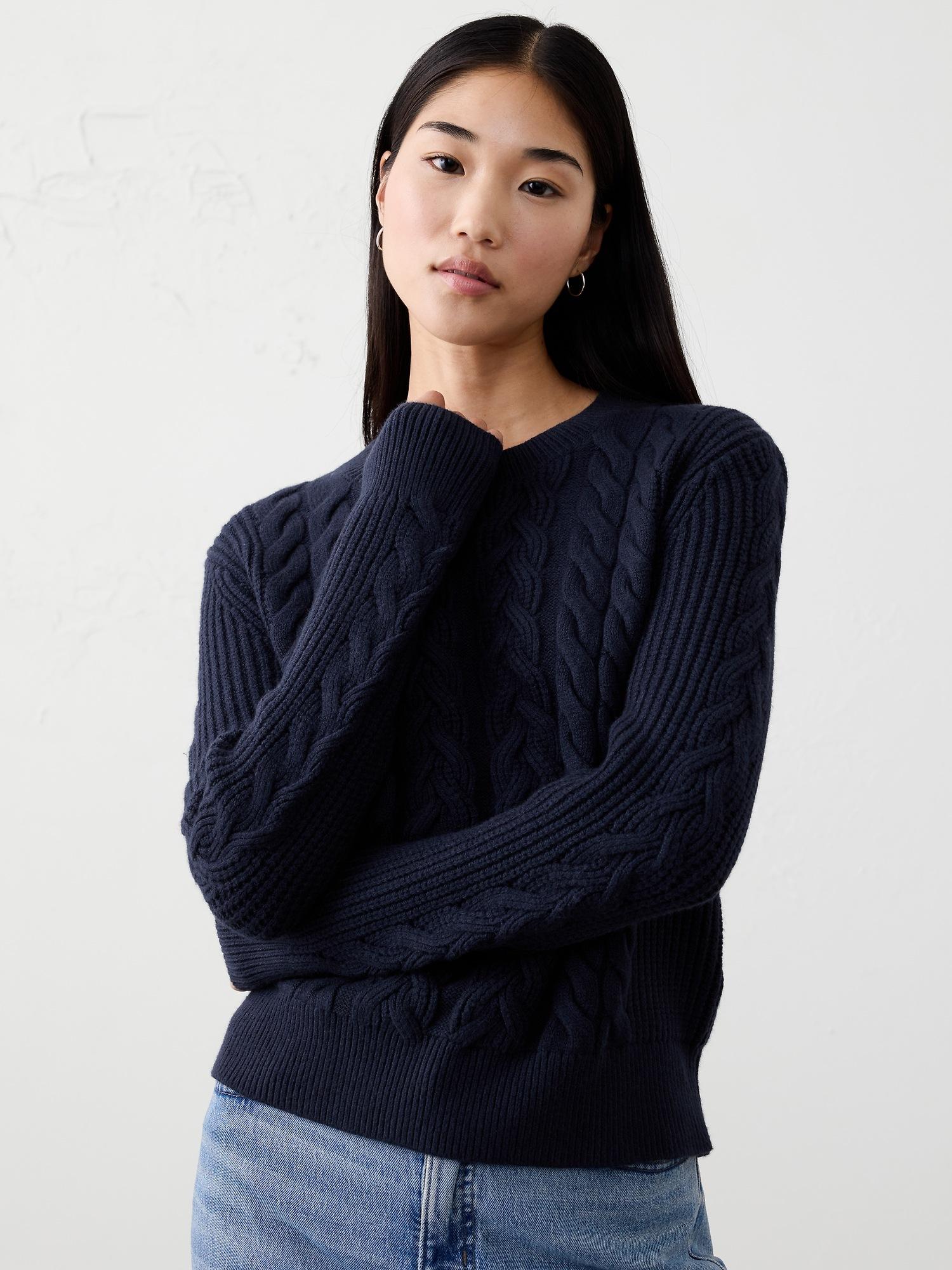cable pullover sweater