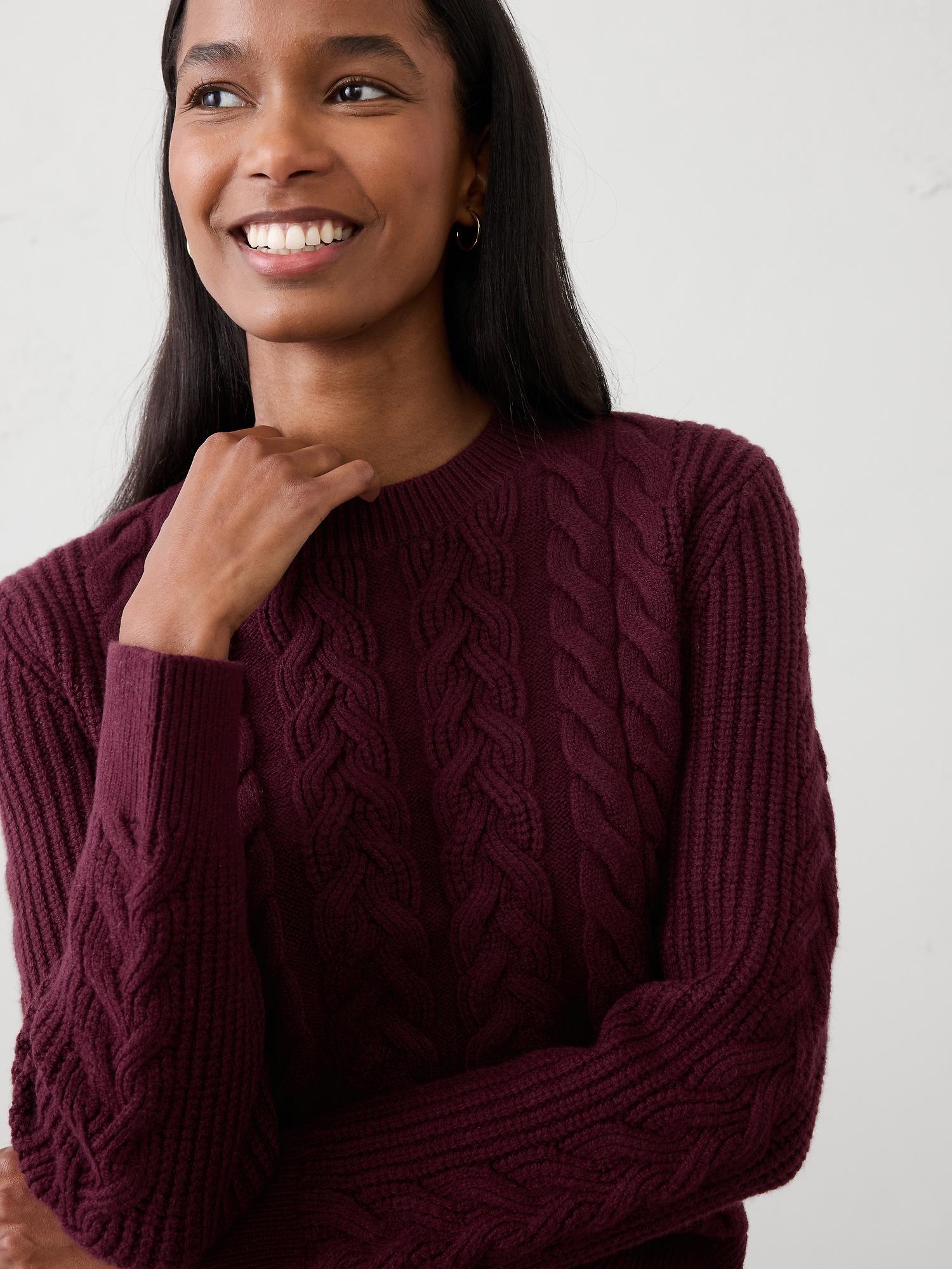 cable pullover sweater