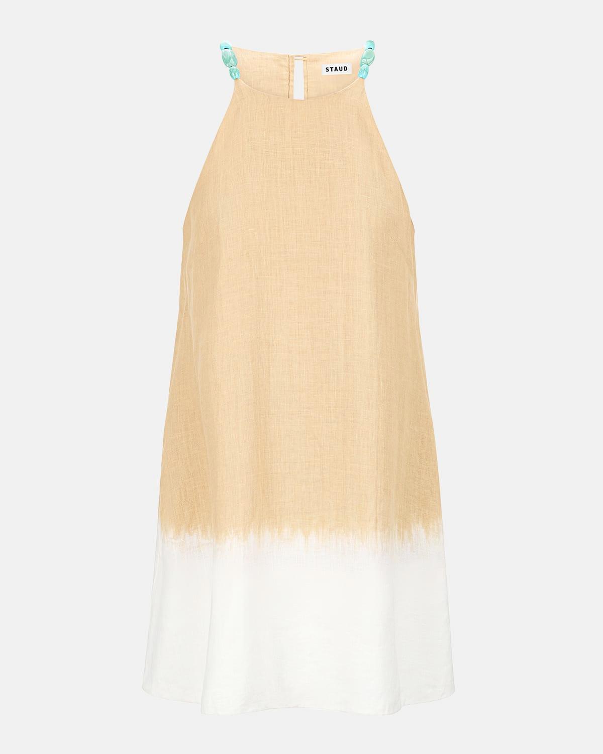 cabo tie-dye linen dress