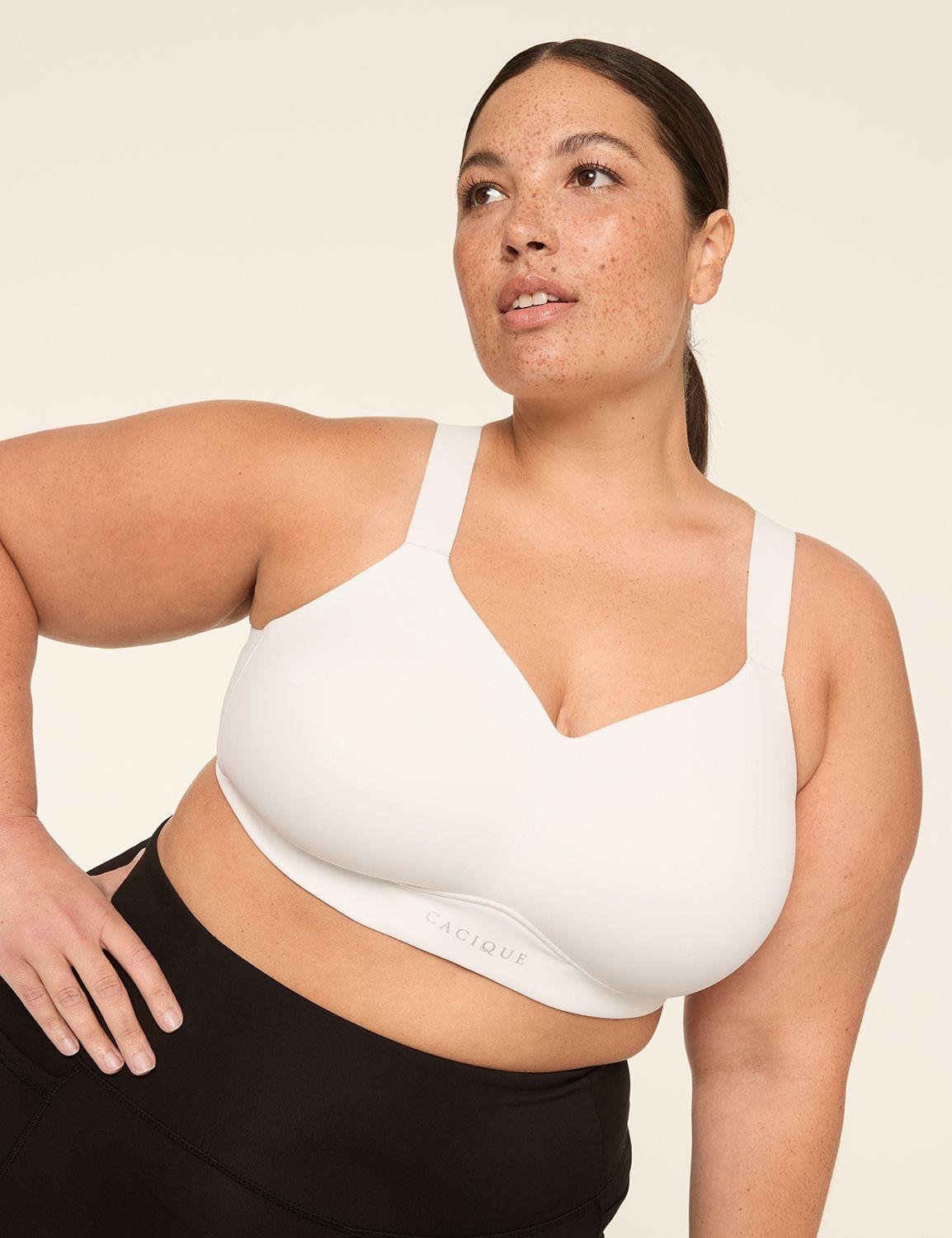 cacique totally smooth medium-impact wireless sports bra