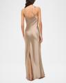 cadence satin maxi dress