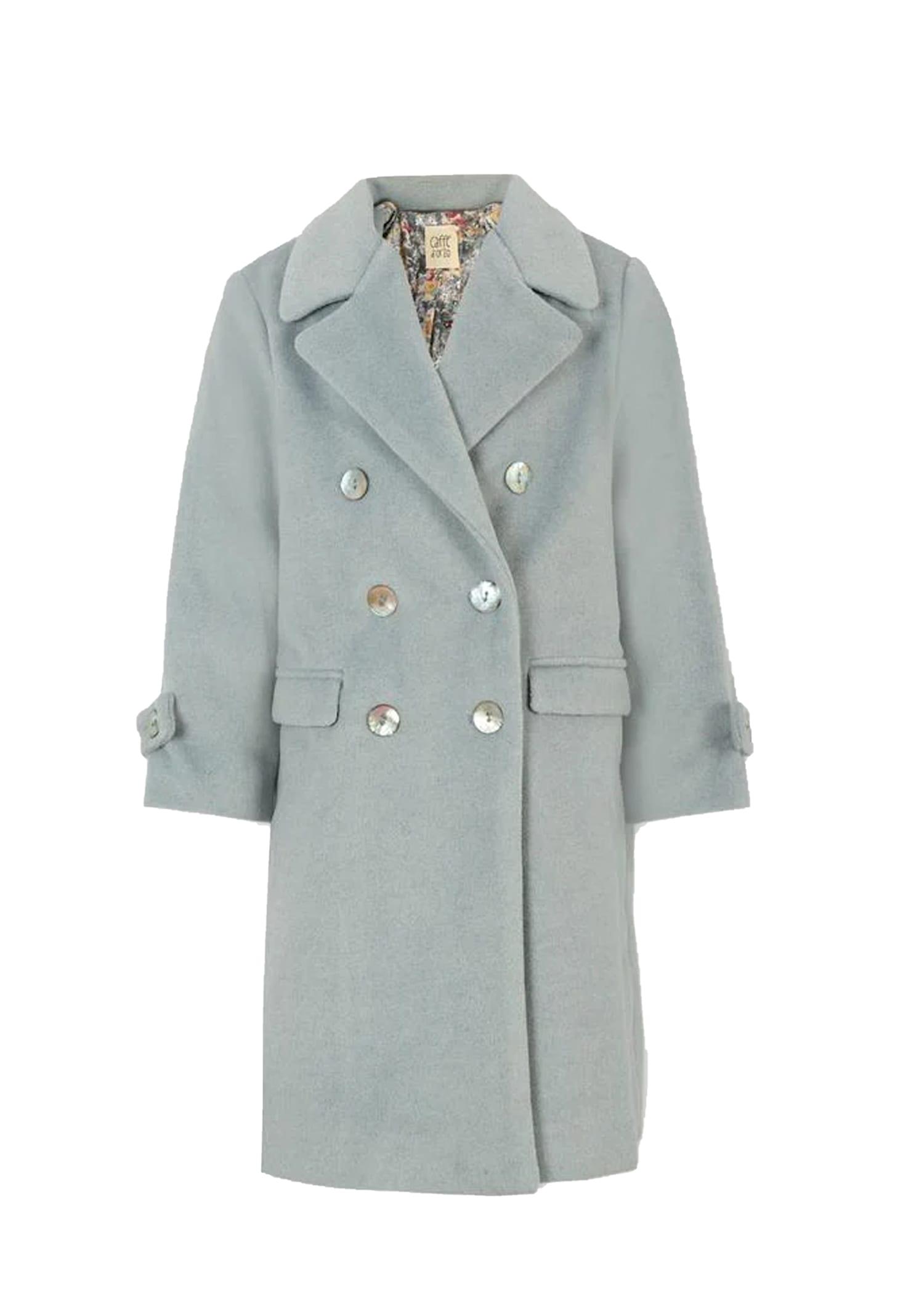 caffe' d'orzo grey coat for girl