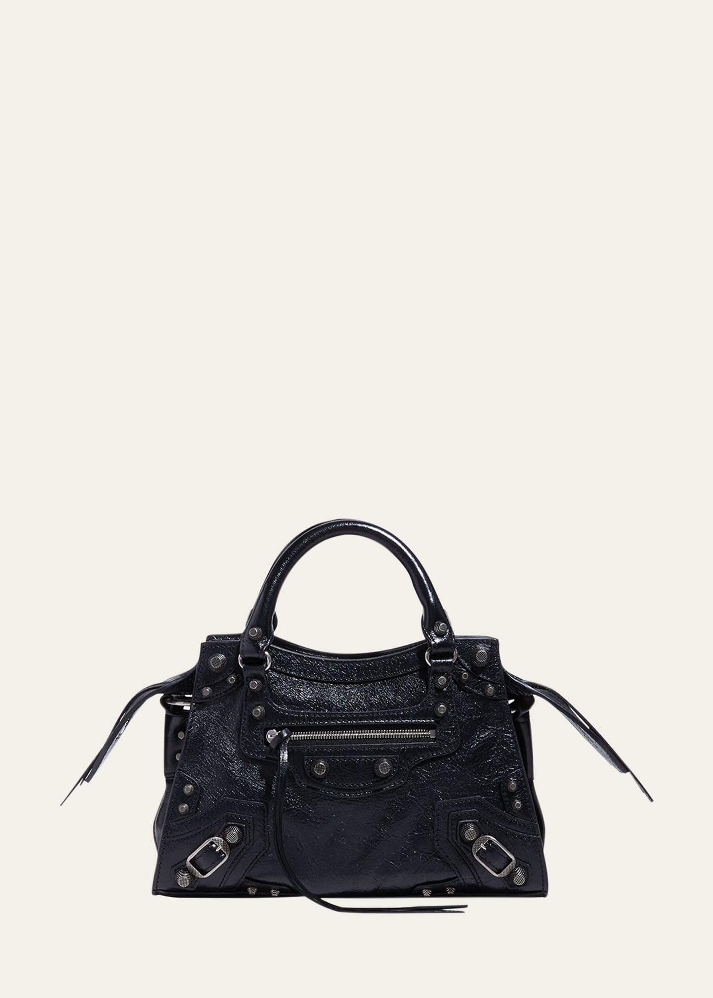 cagole xs leather top-handle bag