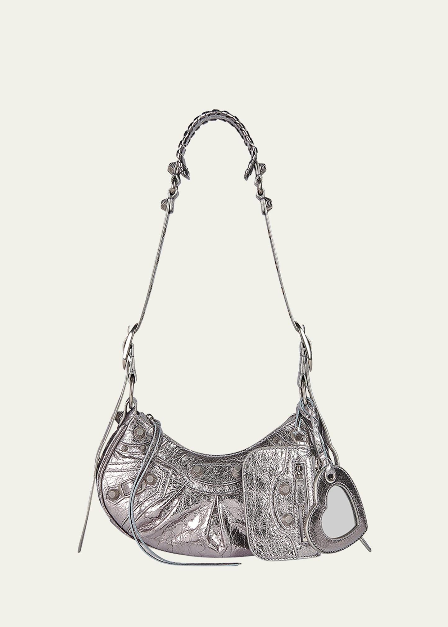 cagole xs metallic stud hobo shoulder bag