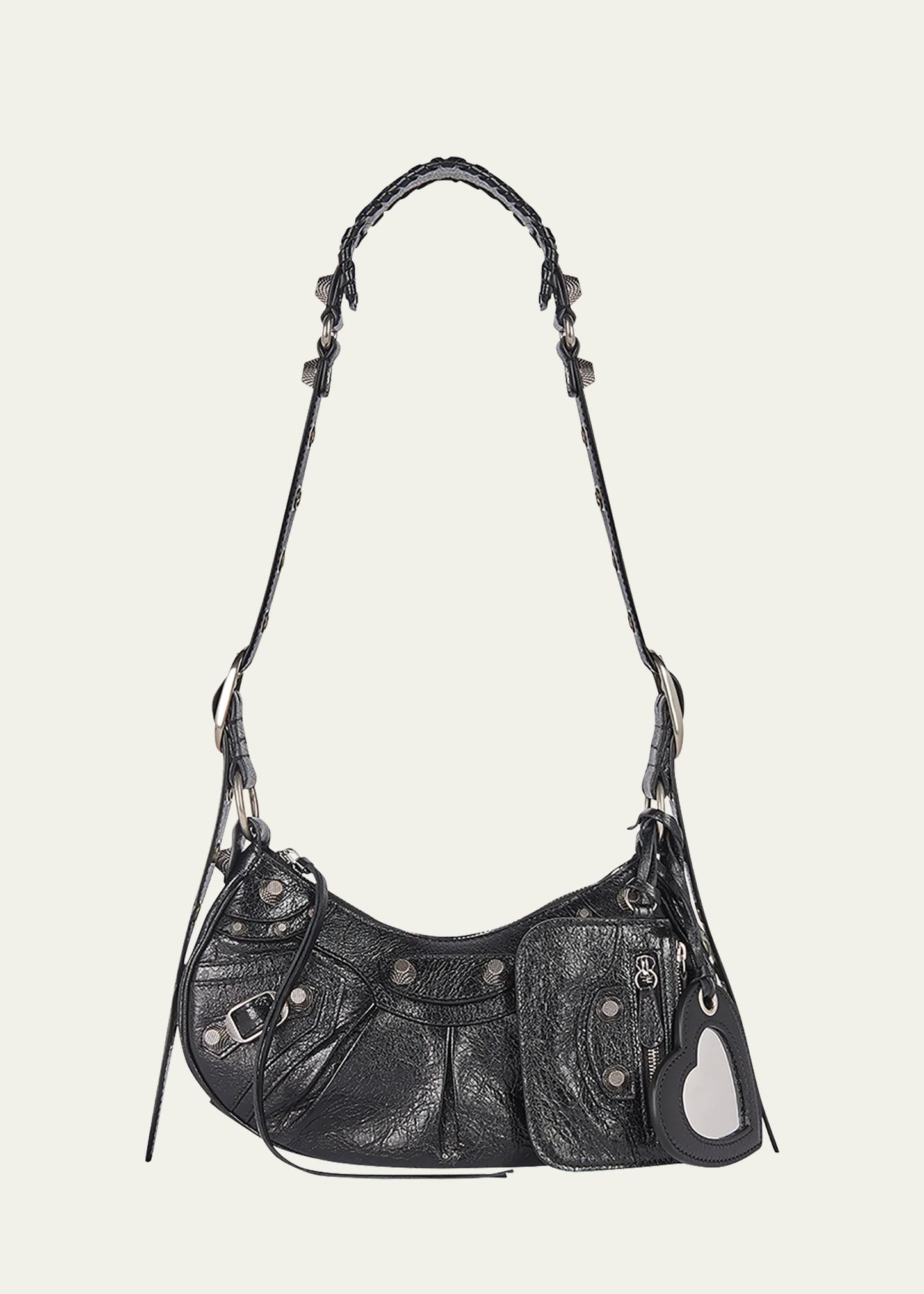 cagole xs studded leather shoulder bag