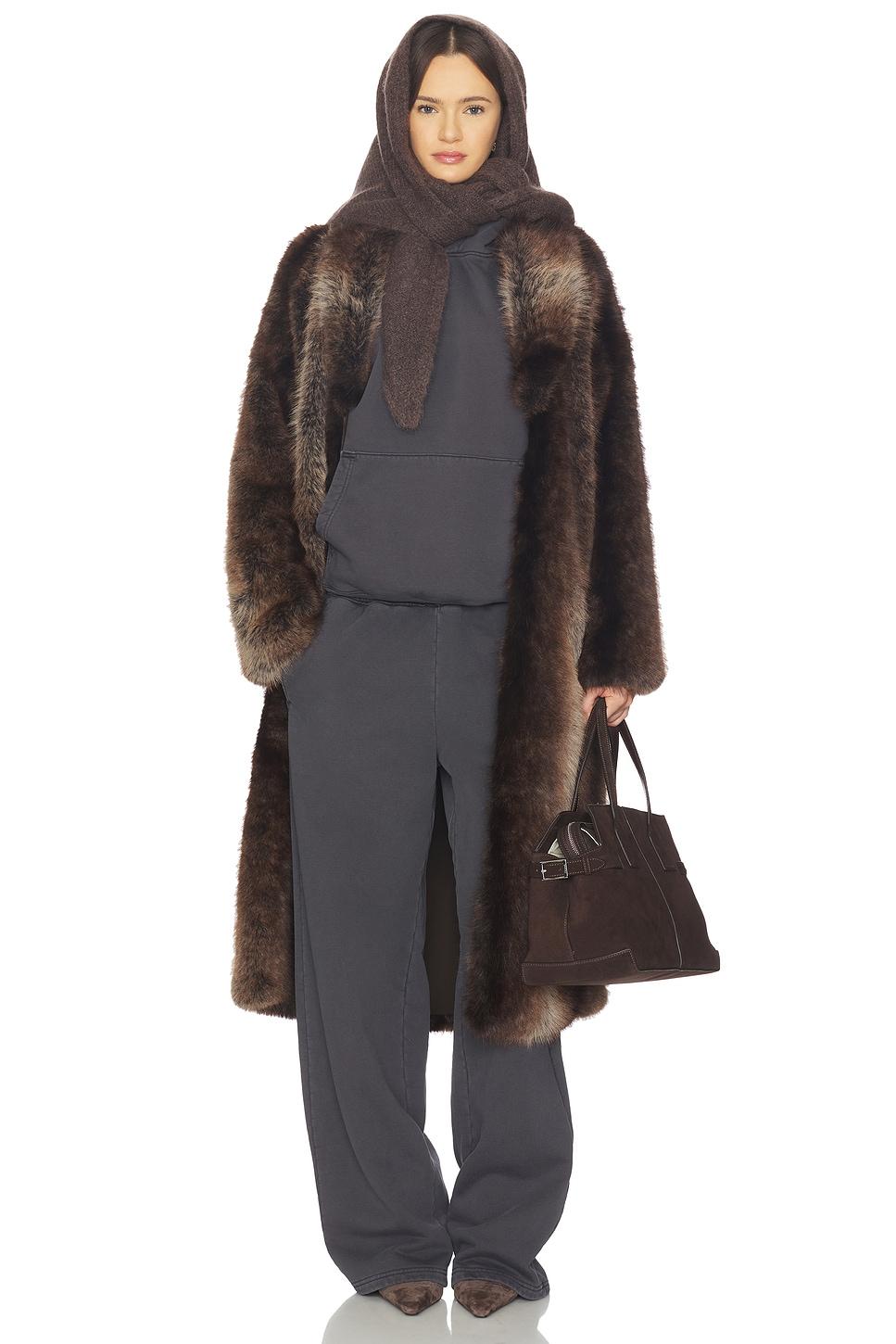 cairo faux fur coat