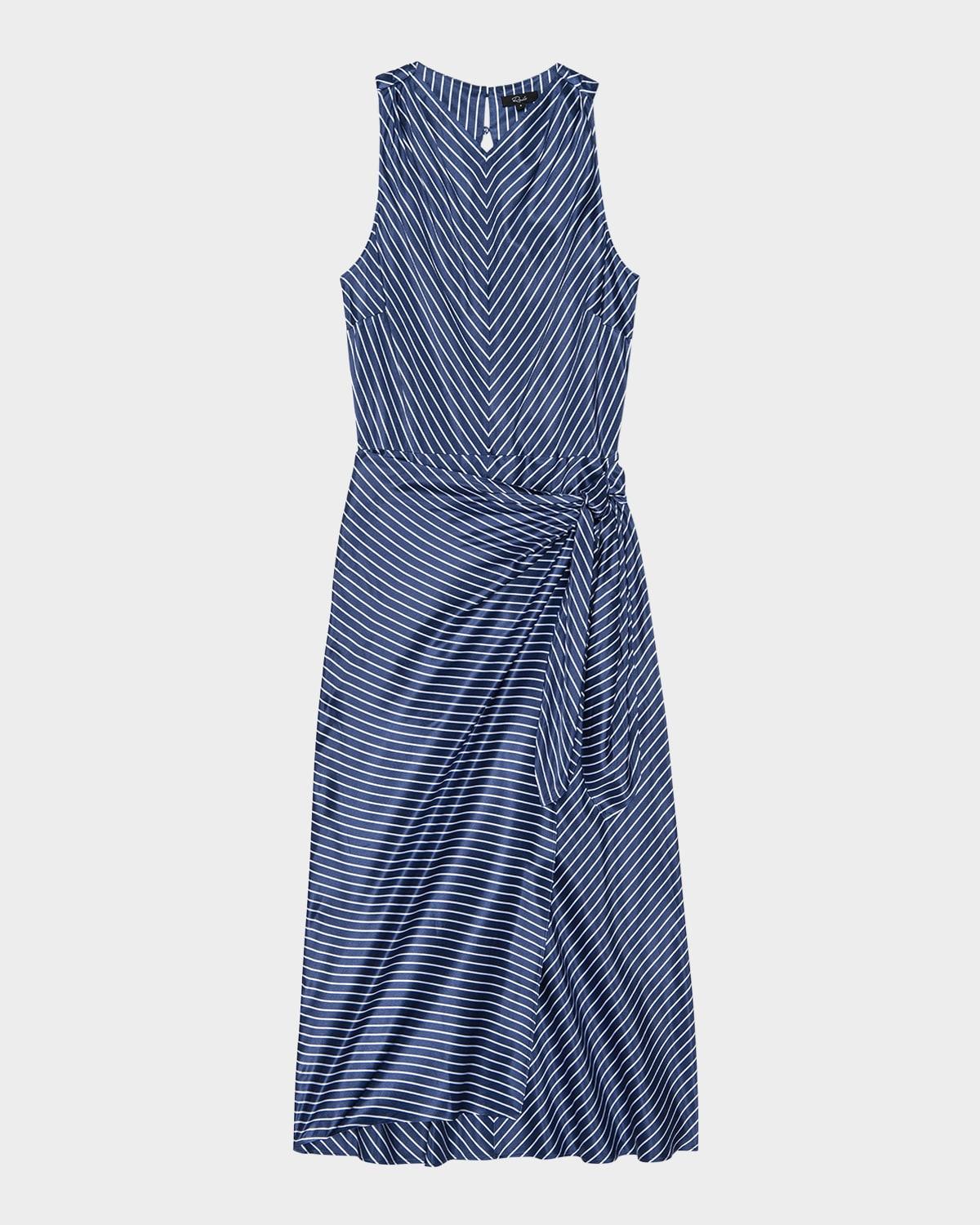 cairo striped midi dress