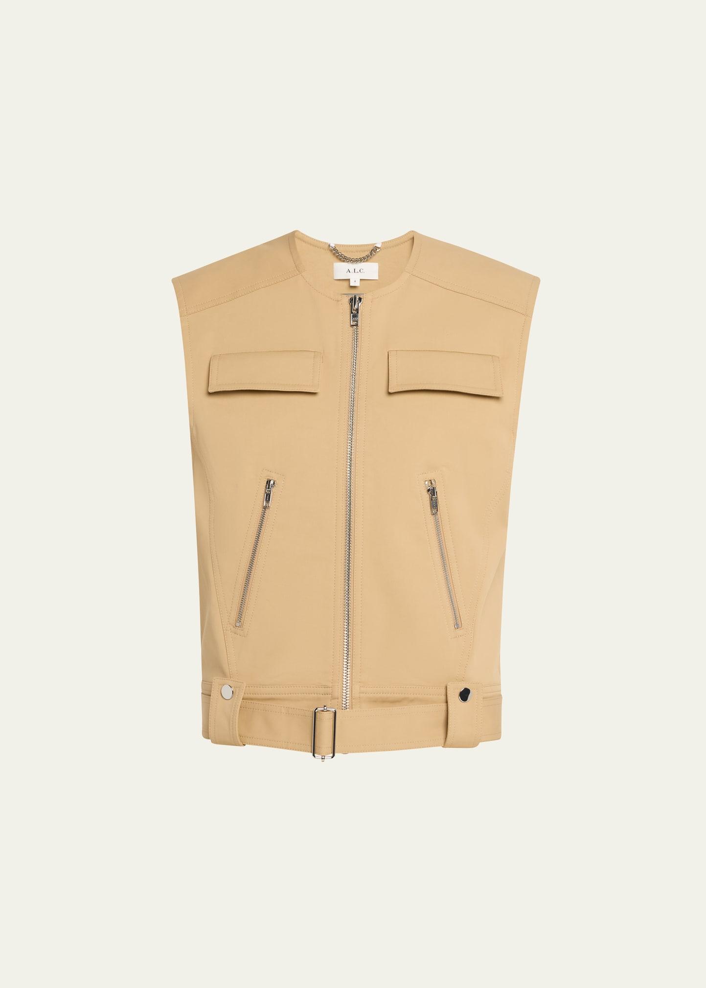 cal sleeveless utility jacket