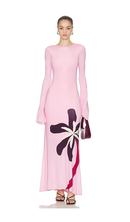 cala de la cruz amay dress in pink.