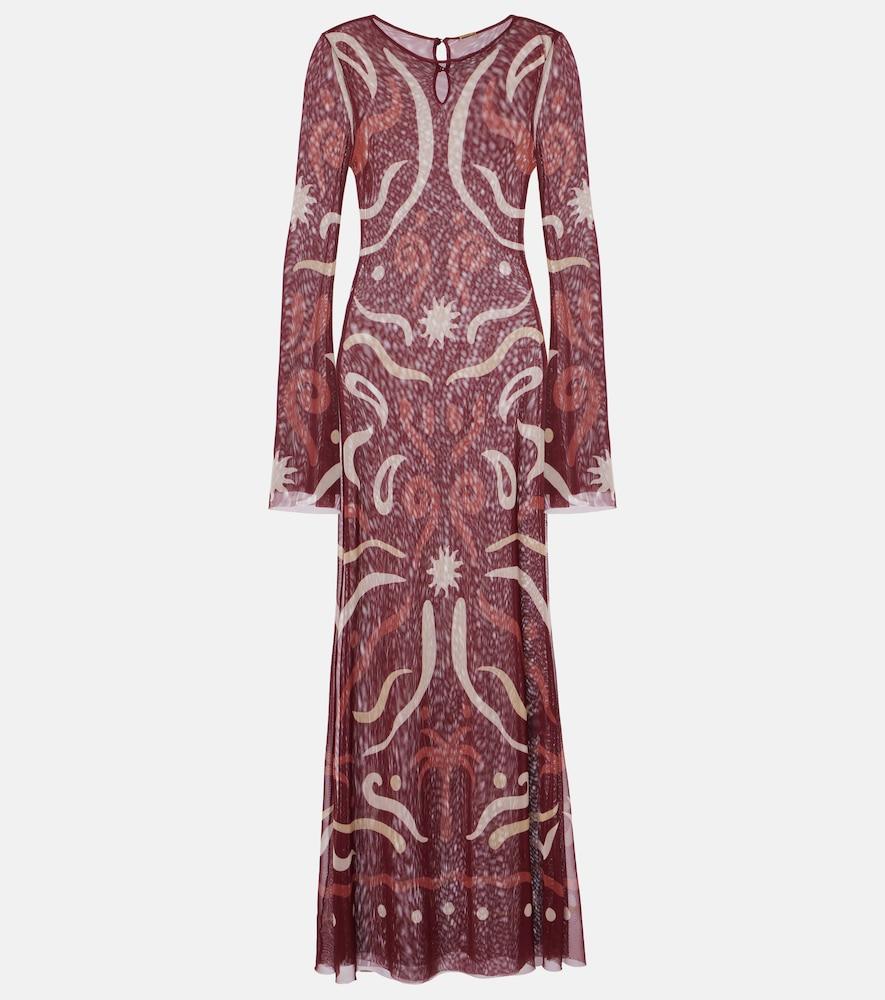 cala de la cruz amay printed maxi dress