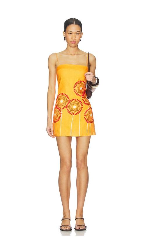 cala de la cruz ancona dress in tangerine.