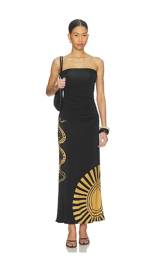 cala de la cruz daphne dress in black.