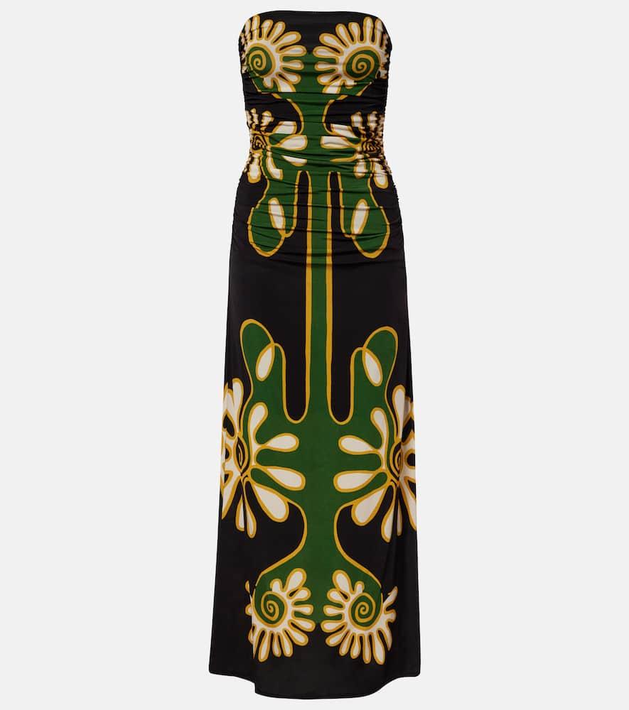 cala de la cruz daphne printed jersey maxi dress