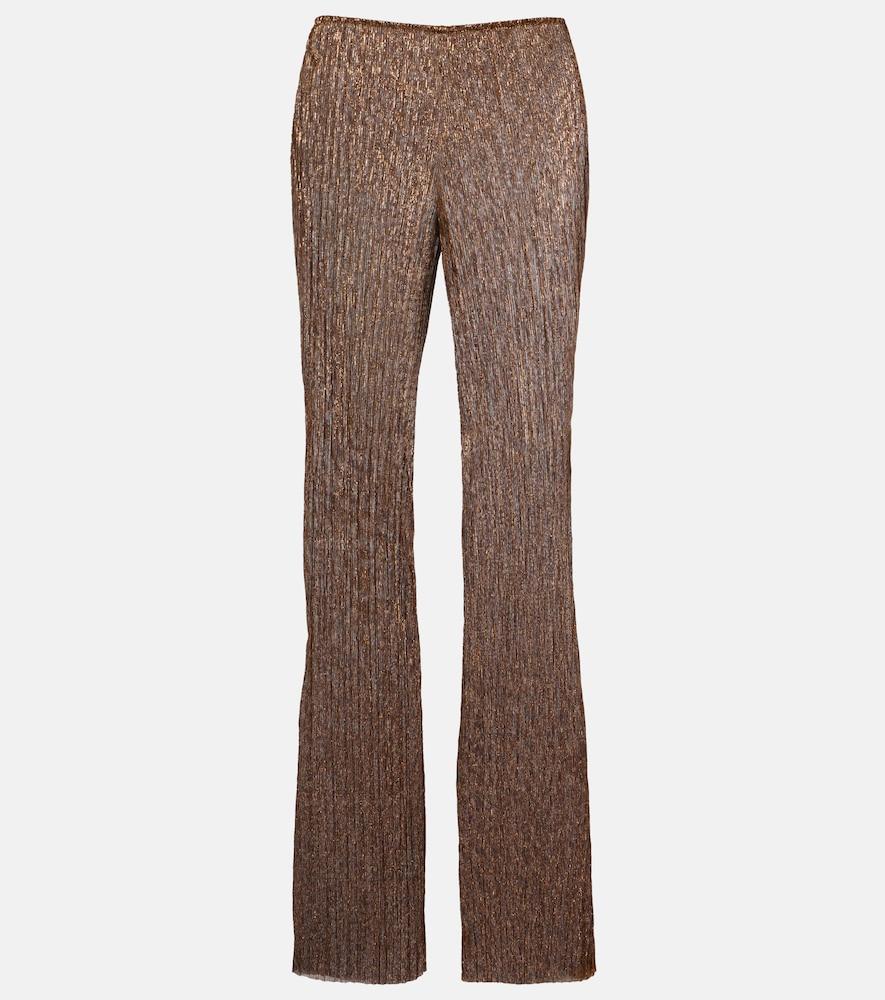 cala de la cruz dries lamé flared pants