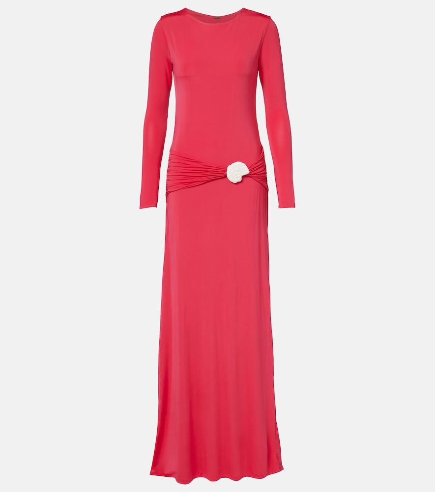 cala de la cruz eres gathered jersey maxi dress