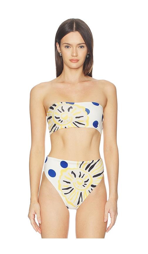 cala de la cruz grecia bikini top in cream.