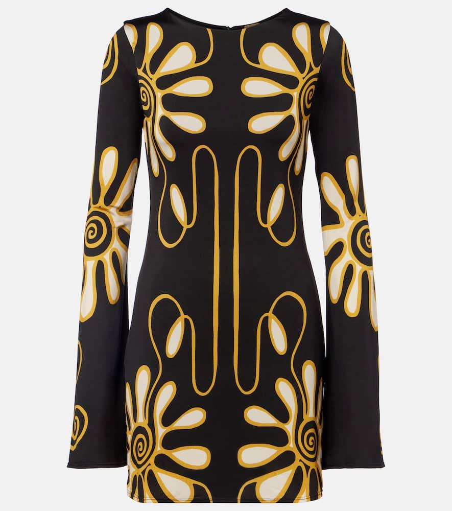 cala de la cruz maisha printed jersey minidress