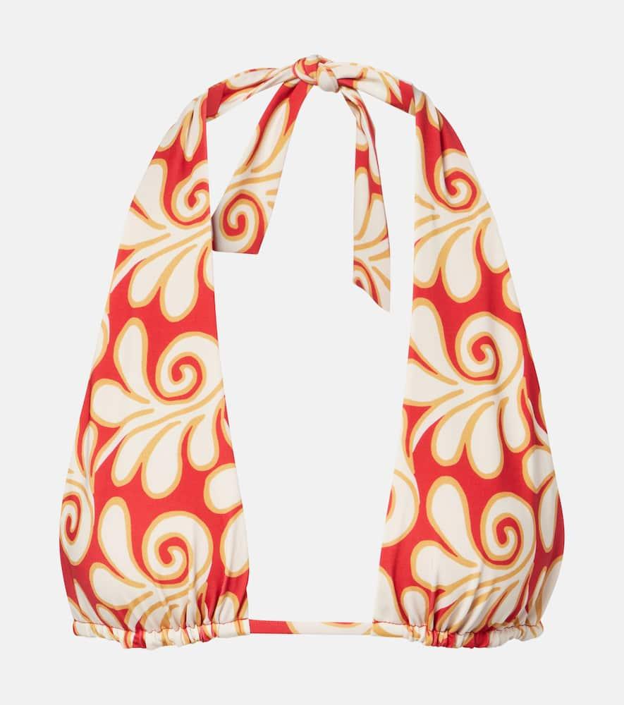 cala de la cruz priscilla printed bikini top