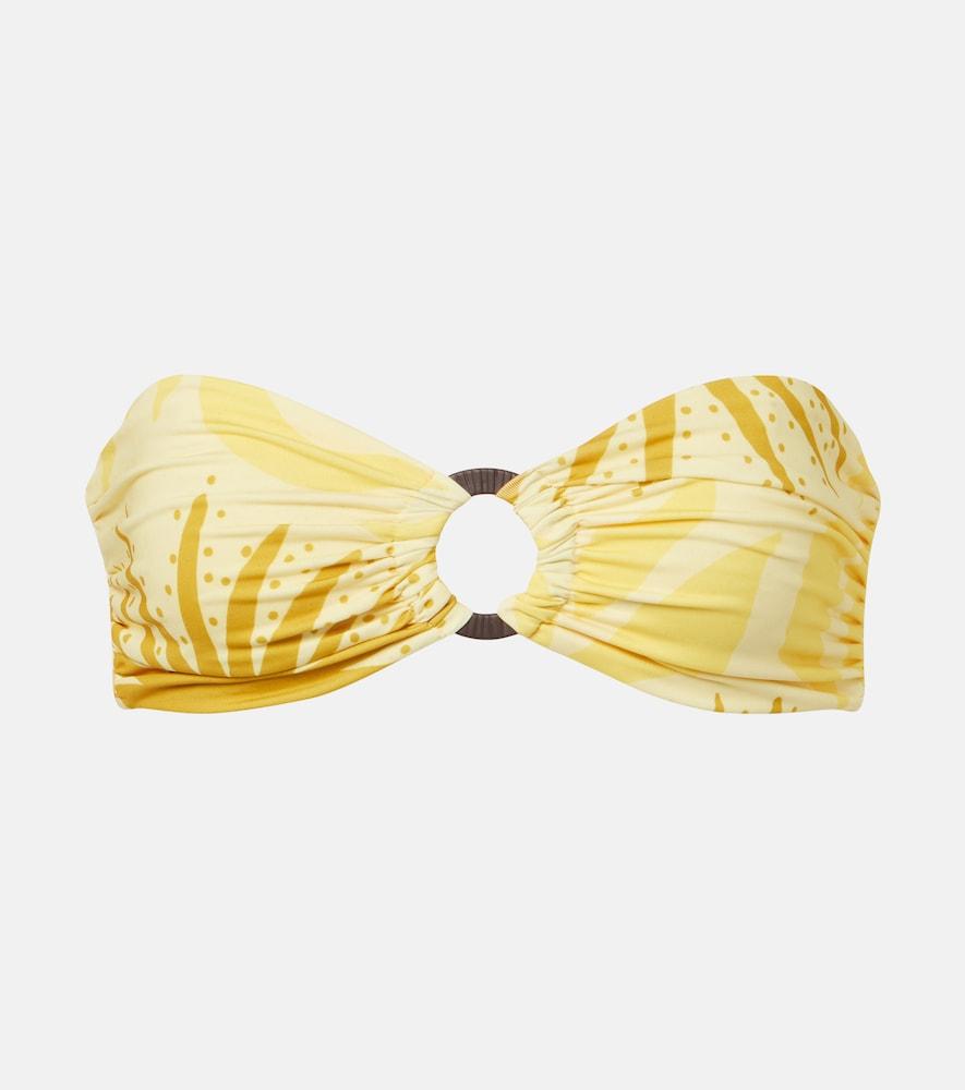 cala de la cruz sandra printed bikini top