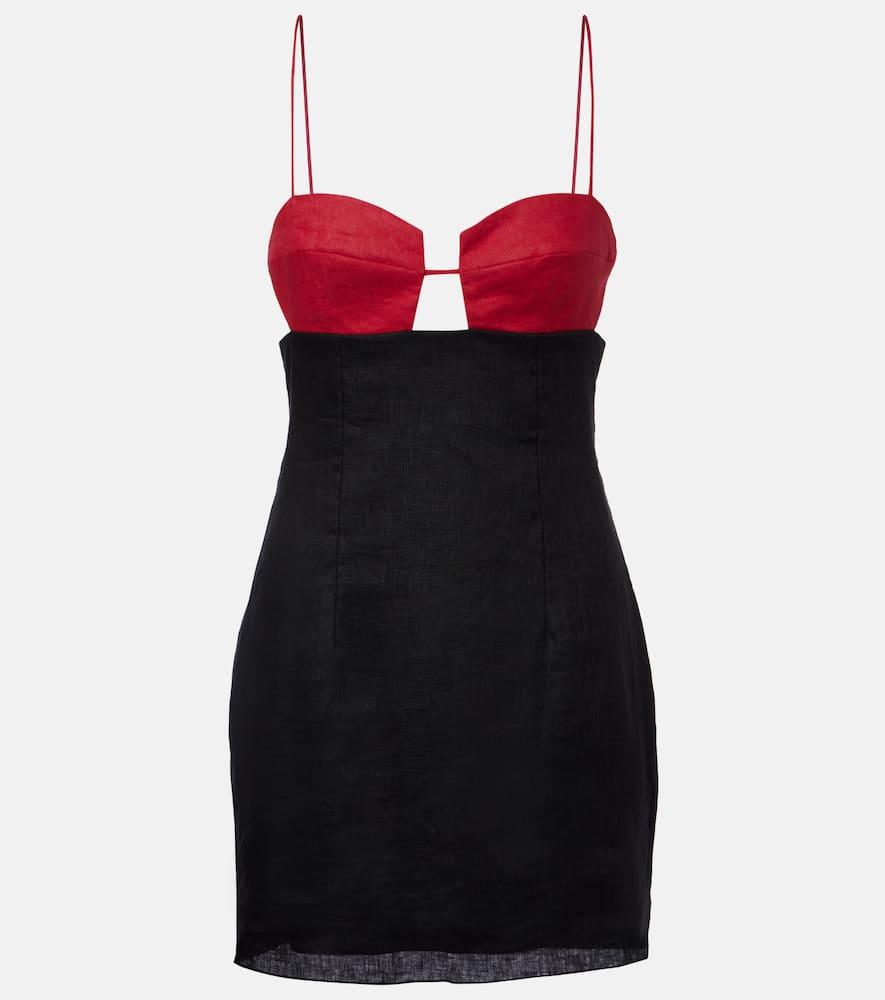 cala de la cruz soline linen minidress